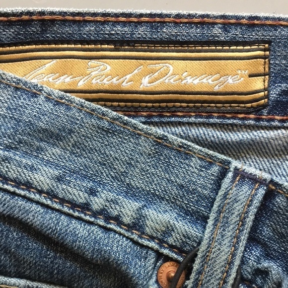 Jean Paul Da’Mage | Blue Jeans Low Rise Boot Cut Distressed 25 - Picture 9 of 9